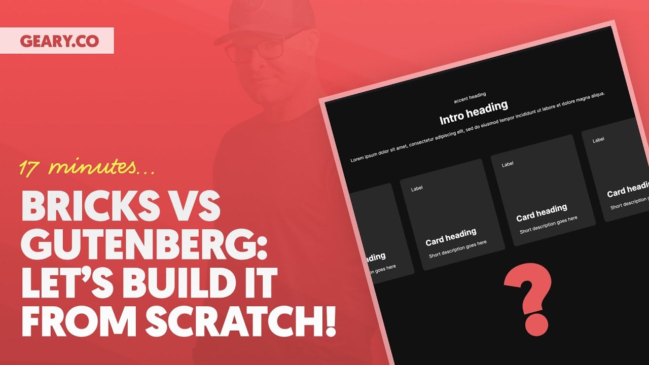 Bricks vs Gutenberg - Feature Section Victor From Scratch (17min)