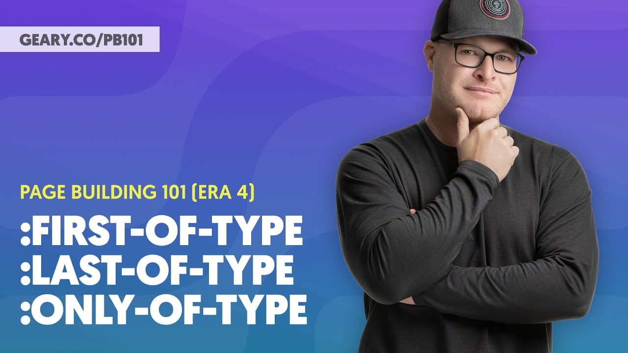 PB101 (Era 4): S3:13 - First of Type, Last of Type, Only of Type