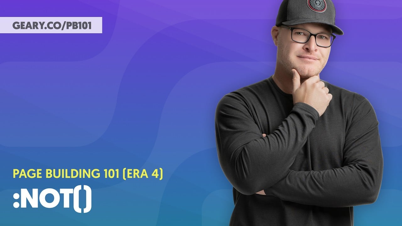 PB101 (Era 4): S3:18 - Exclusion Selector - :not()