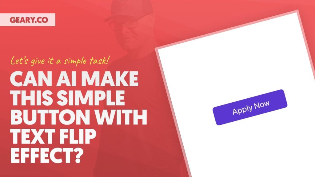 Can AI Create This Simple Animated Flip Button and Take My Job?