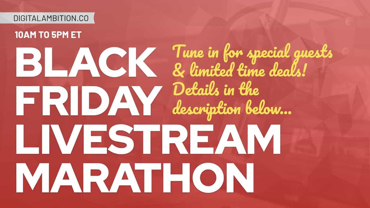 Black Friday LIVESTREAM MARATHON (Special Guests, Exclusive Deals, & More!)  - Kevin Geary