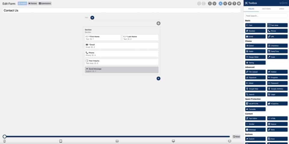 WS Form Pro Create Form